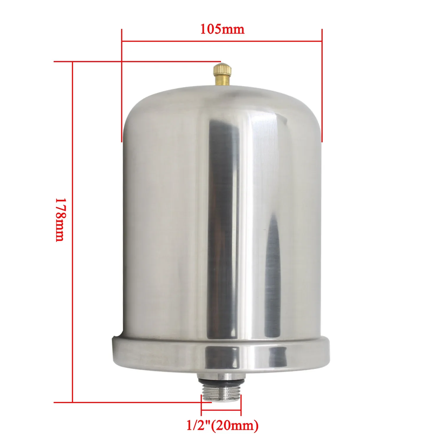 2L Pressure tank vessel expansion for domestic waterworks pump membrane drinking water steel water unit pressure boiler 1pcs