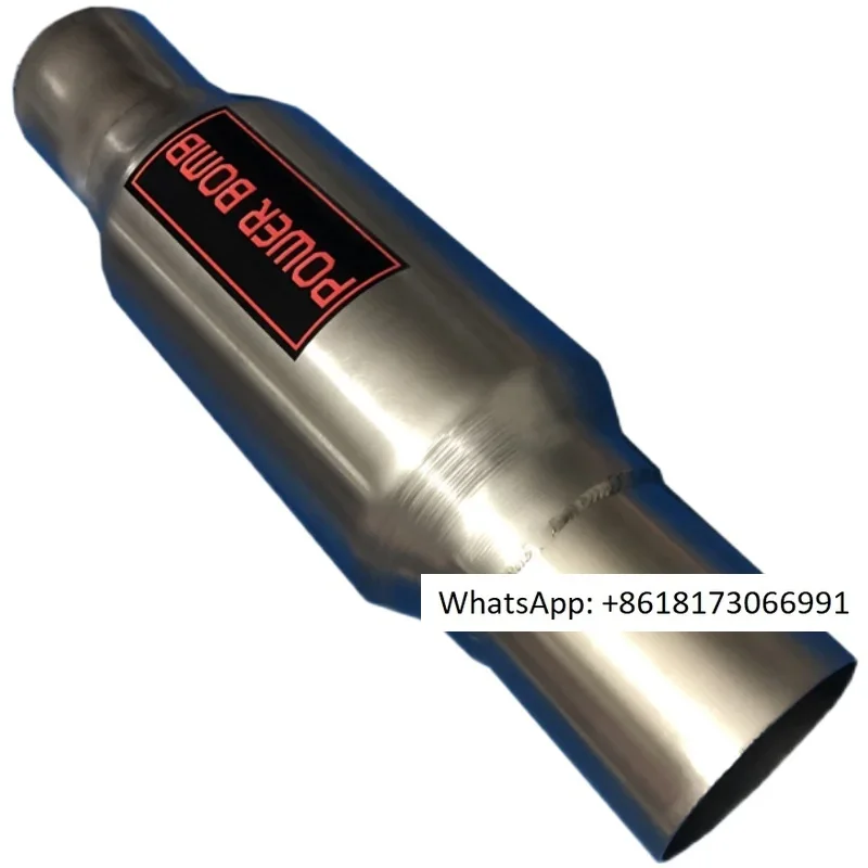 

Modified sports car sound tornado stainless steel exhaust pipe middle drum lifting low twist middle drum