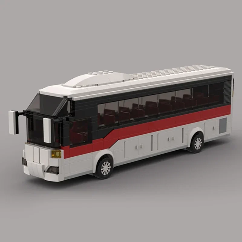 Moc Building Bricks City Car Model Double Decker Coach Bus Technology Modular Blocks Gifts Toys For Children DIY Sets Assembly