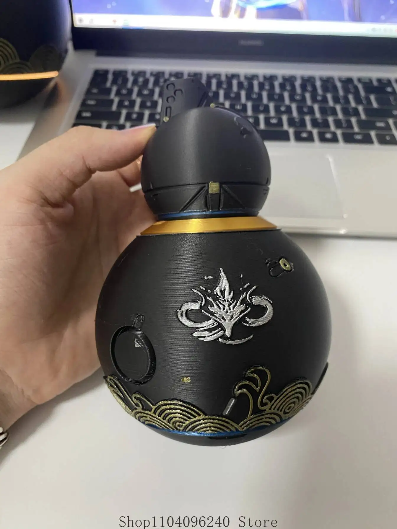 أنيمي لعبة Wuthering موجات Huanglong القرع لعبة أنيمي تأثيري المدرسية مفتاح سلسلة قلادة سلاسل المفاتيح لعبة على ظهره