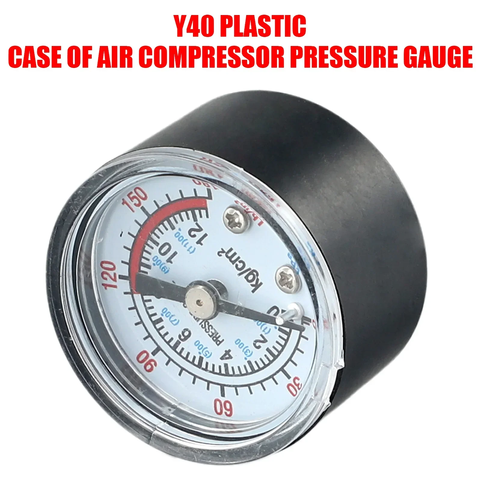 Air Compressor Pneumatic Hydraulic Fluid Pressure Gauge 0-12Bar / 0-180PSI Dial Water Pressure With Red Pointer High Precision