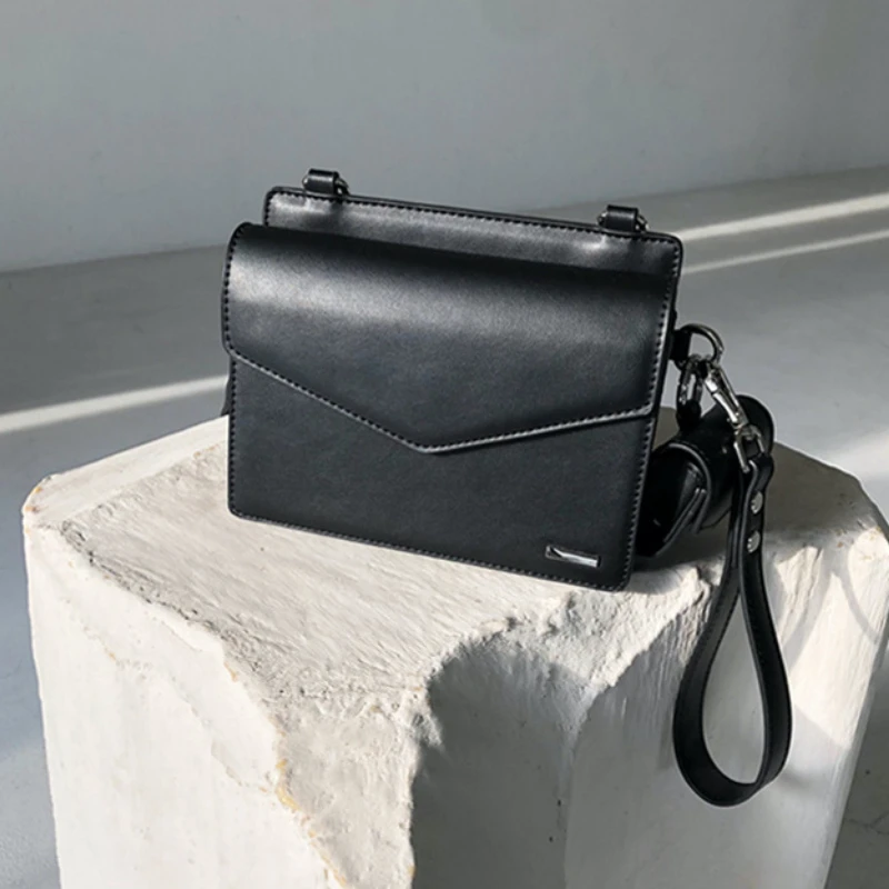 Designer Men Shoulder Bag Leather Small Square bag  Solid Flap Crossbody Messenger Bags Fashion Phone Purse 2pcs Set 2026 Bolsas