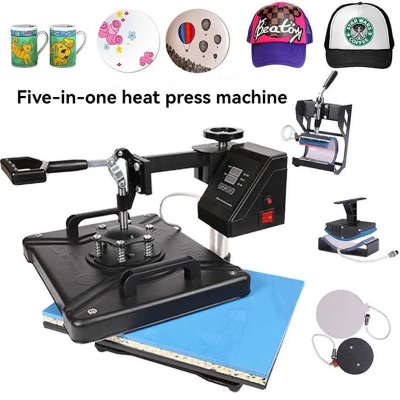 Flat Hot Stamping Machine 360 ° Rotary Hot Press Machine For Printing Mobile Phone Cases Cups Heat Transfer Sublimation Printer