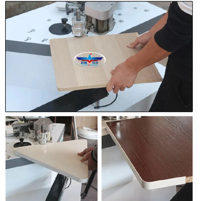 Folding Arm Edge Banding Machine  Manual Pvc Edge Bander Linear and Curved Edge Banding Machine Price