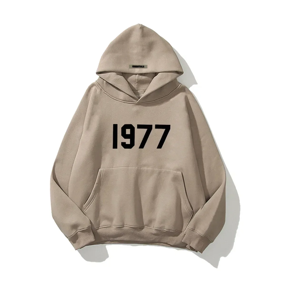 Heren En Dames Hoodies Modieus Bedrukt 1977 Hoed Met Lederen Label Casual Losse Hoodie Sport Hoodie Street Sweatshirt