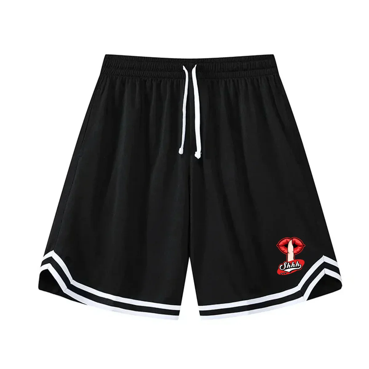 

2024 Summer Basketball Running Shorts Men High Quality Social Elastic Waist Shorts 2 Colors Sport Clothes Training Shorts