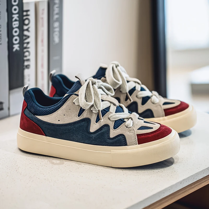 

Модная мужская повседневная обувь 2025 года, универсальные маленькие белые туфли, спортивная обувь