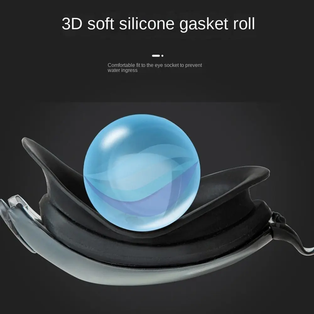 

Anti-fog Adult Swimming Goggles Set Adjustable with Nose Clip, and Ear Plugs Diving Eyewear Waterproof Anti-leakage