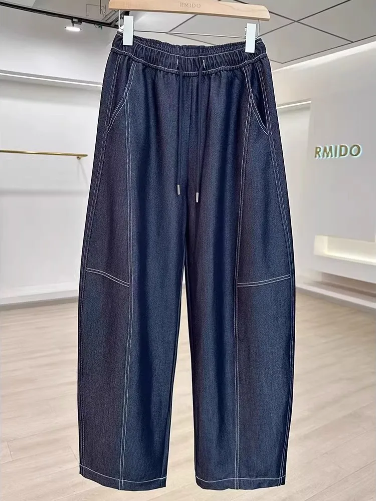 

plus Size 300 Pou American Retro Design Sensation Wide Leg Jeans Men Women Autumn Winter Loose Long Pants Casual Wear