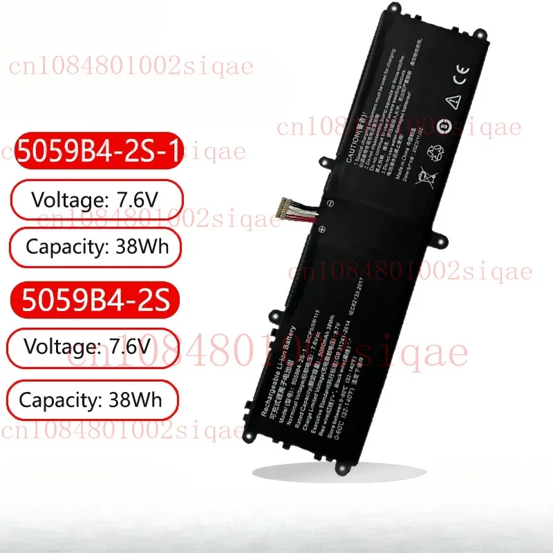 

5059B4-2S-1 5059B4-2S1P Laptop Battery For Chuwi GemiBook Pro CWI528,Pro 14 CWI529 CWI557 Q512G 20090943 5059B4-2S1P 2ICP5/59/