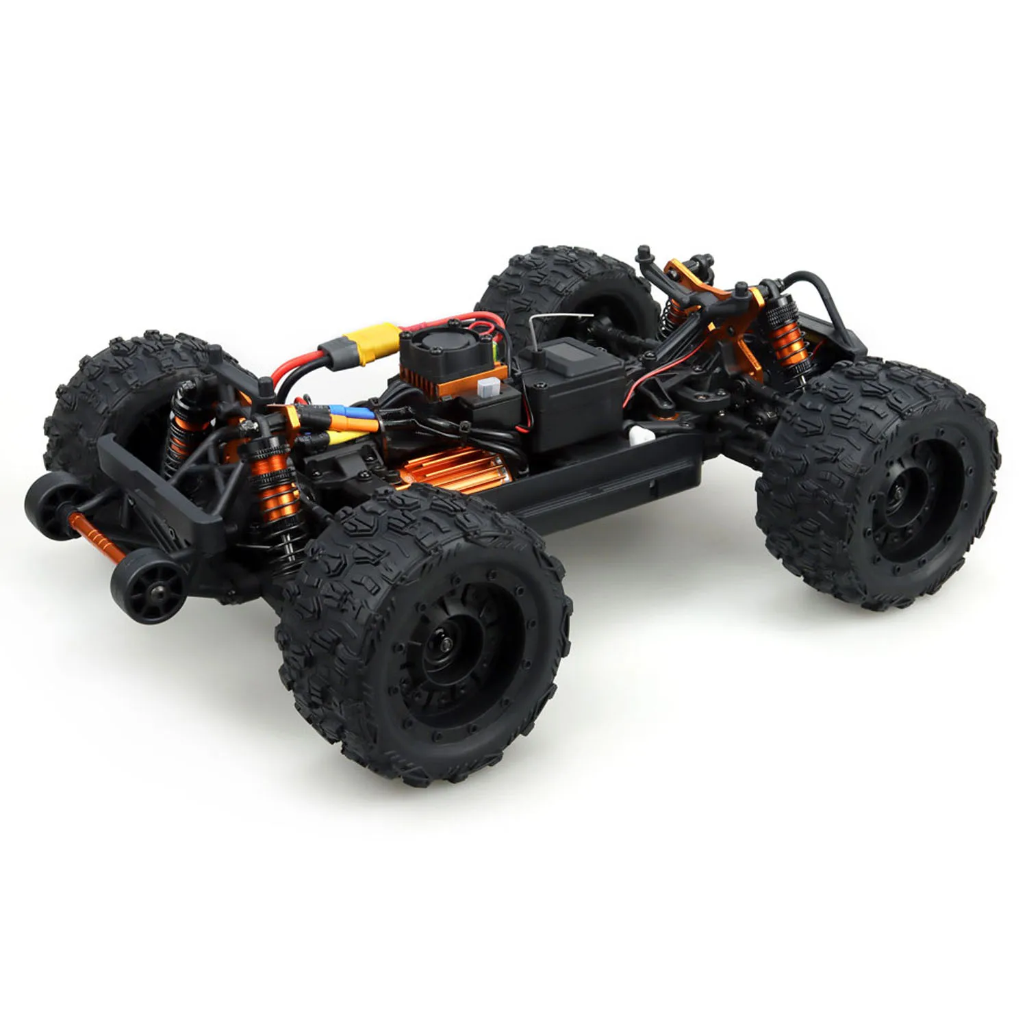 ZD Racing 1/16 Ferngesteuerter Big-Tire-Truck MT-16 Hochgeschwindigkeits-4x4-RC-Offroad-Auto RTR Wheelie-Bar Metall-CVD-Chassis – Detail 7