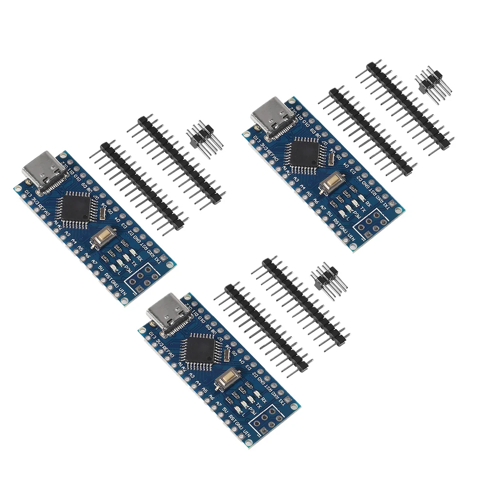 3PCS For Nano Type-C Board Module For V3 USB Board Module Chip Module For CH340G ForArduino 7-12V External Power Supply