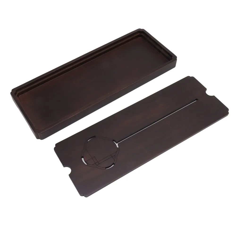 Bamboo Material Chinese Tea Tray Large Size Simple Decoration Water Drainage Tea Tray Robust Easy Cleaning Tea Serving Tray