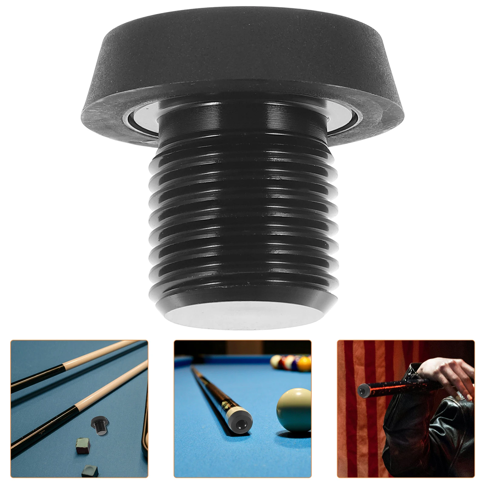 

Back Screw Snooker Backing Screws Stick Extended Handle Billiard Pool Cues Tips Replacement Black