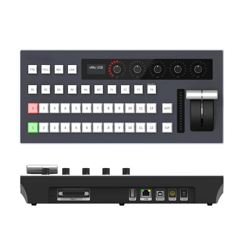 Control Panel for Audio Video Live Broadcast System vMix Software Remote Control Drive-free USB and IP Plug and