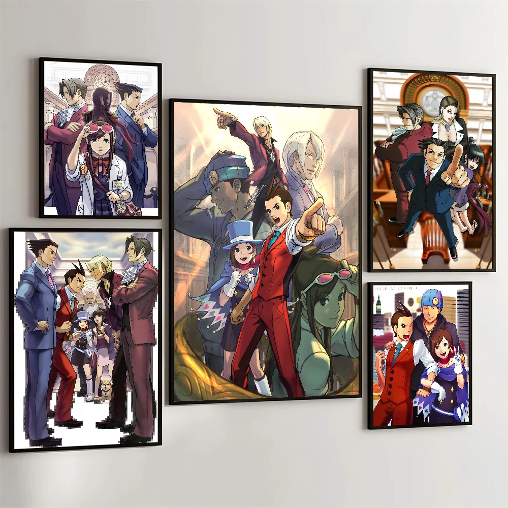 ZanAttorney-Affiche de film d'anime, autocollant en papier kraft rétro, art esthétique, peinture murale, bricolage, bar de chambre, 73Anime, 1PC