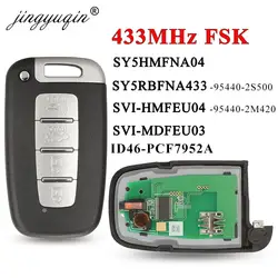 4BT Smart Remote Key 433Mhz ID46 per Kia Forte Soul Rio Borrego Sorento Optima Hyundai I30 IX35 Sonata Genesis Equus Veloster