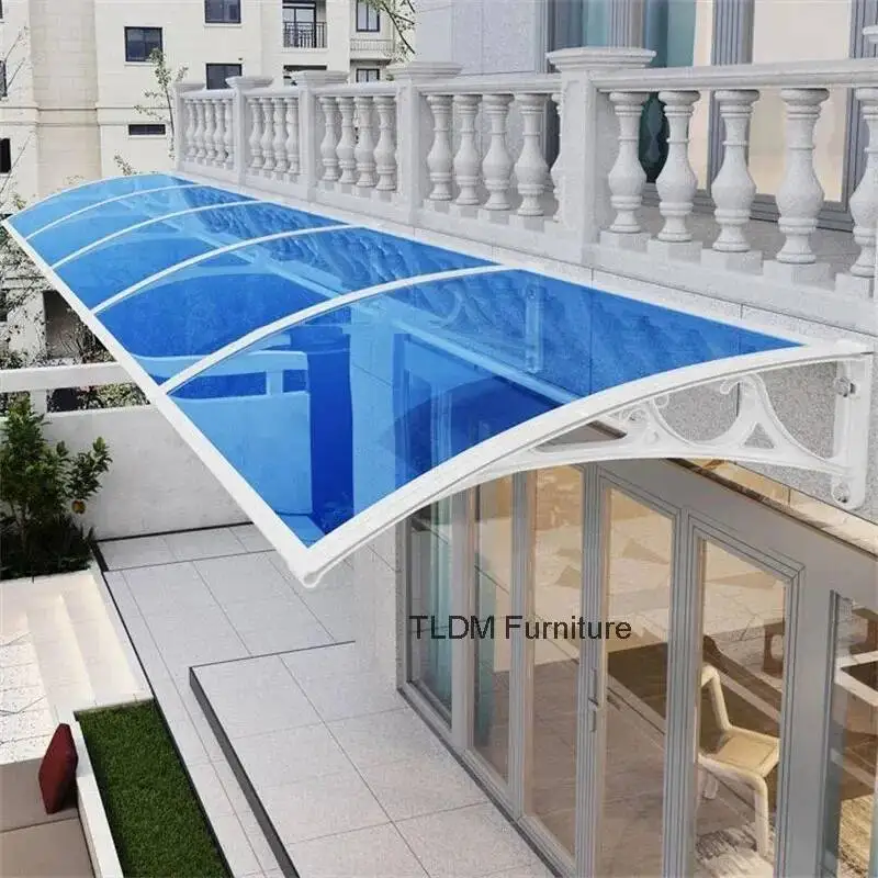 Alloy Home Balcony Window Eaves Aluminum Bracket Awning Endurance Board Sunshade Door Air Conditioning Silent Sunshade Rain Shed
