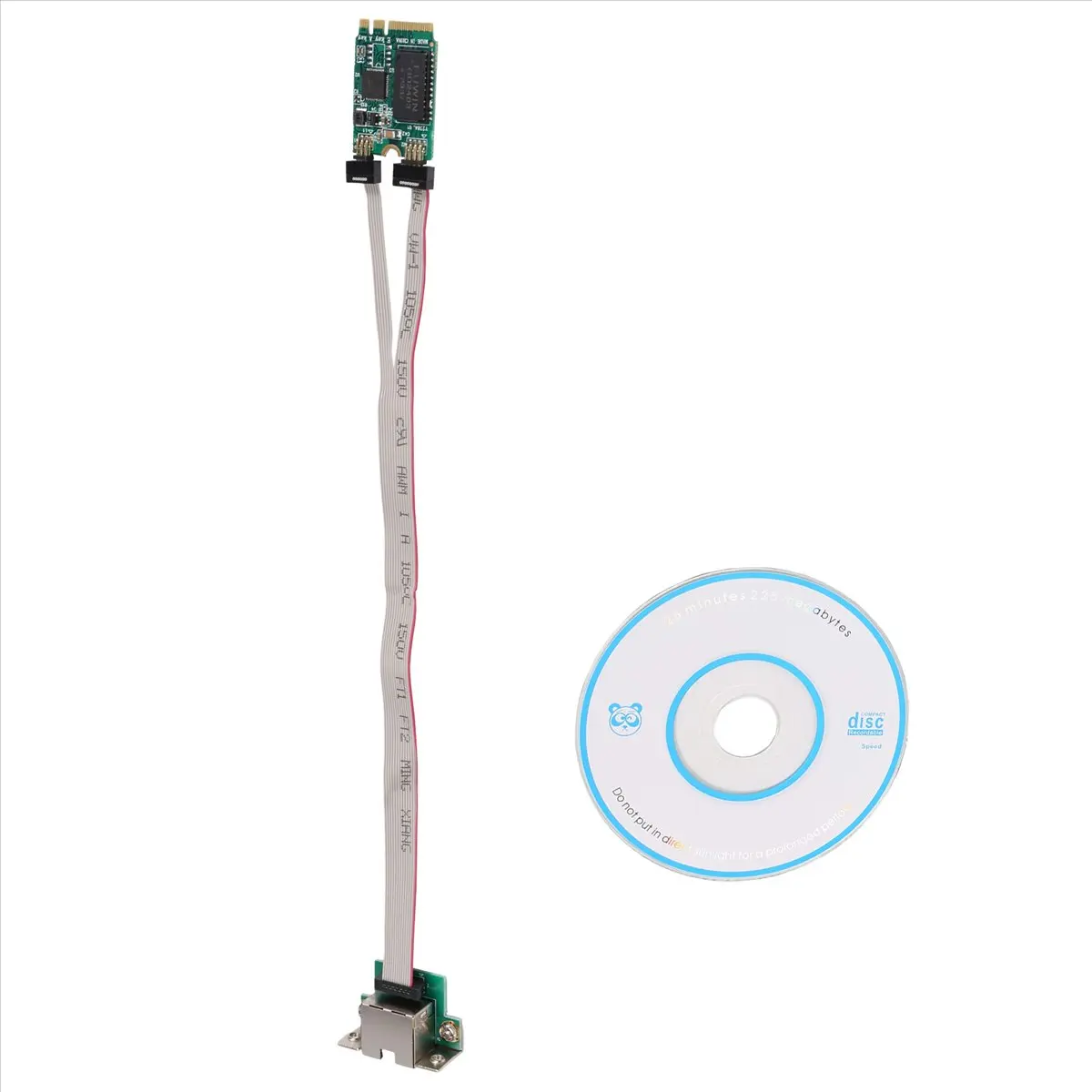 AT42 M.2 A+E KEY 2.5G Ethernet LAN Card RTL8125B Industrial Control Network Card PCI Express Network Adapter