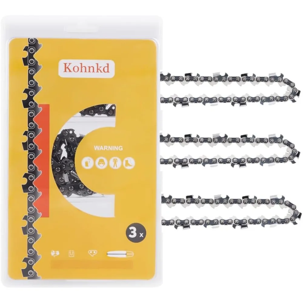 

Комплект из 3 цепей для бензопилы 20 дюймов, шаг 3/8 050, 70 приводных звеньев, замена для распространенных газовых моделей
