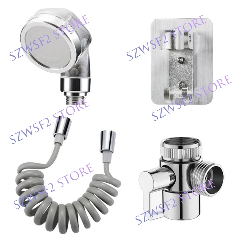 External Handheld Sprayer System Set, Bathroom Faucet, Hair Washing Shower Head Hose, Basin Faucet, Saving, Flexible Tap,E2