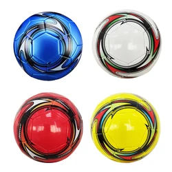 Pu Lederen Machine-Gestikte Voetbalcompetitie Voetballen Drukbestendig Maat 5 Draagbare Sportaccessoires Rood Wit