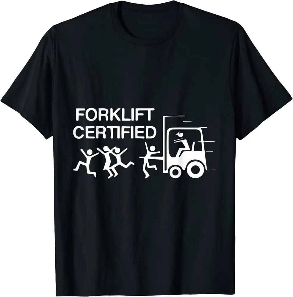 Funny Forklift Operator Forklift Certified Retro Vintage T-Shirt S-5XL