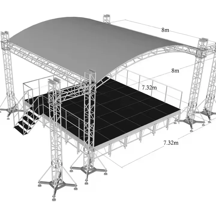 Professional Manufacturer Customized Truss Display Outdoor Aluminum Lighting Stage Truss