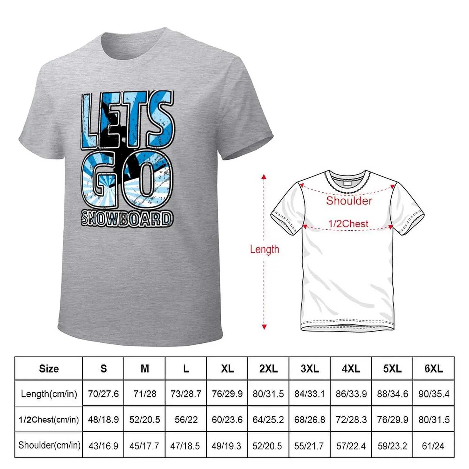 Lets Go Snowboard - Great Snowboarding Gift T-Shirt animal prinfor boys blacks mens white t shirts