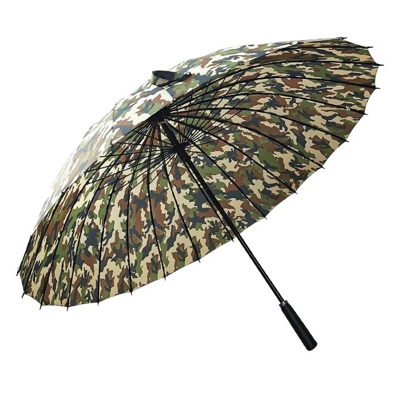 24 Bone Long Umbrella Super Large Rainproof Rainbow Straight Rod Manual Shelter Win and Rain Household Men Women Home Umbrellas