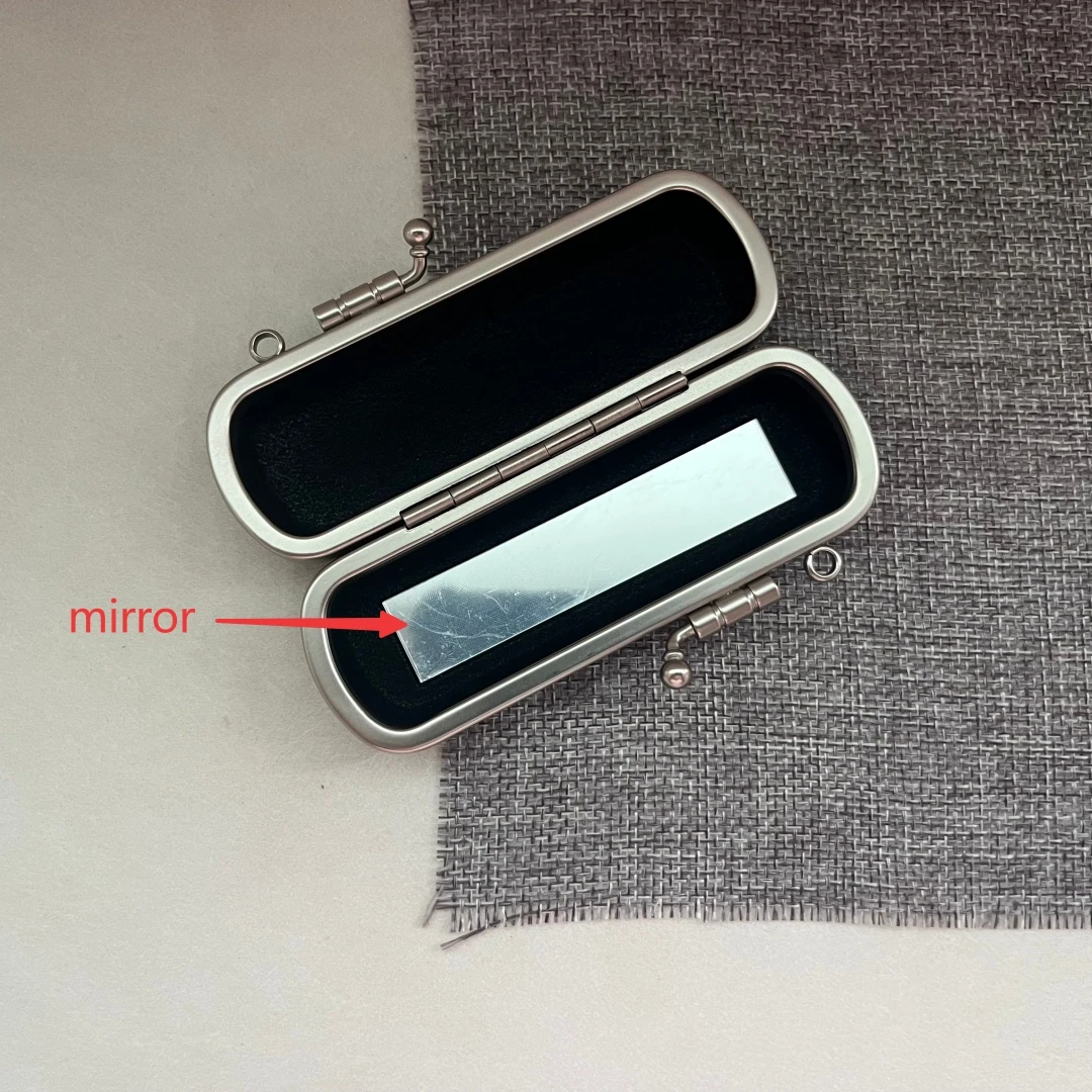 Make Your Own Hard Shell Box Clutch Bag Frame And Sides Purse Box Frame Small Loop Lipstick Bag with Mirror Kiss Lock Wedding