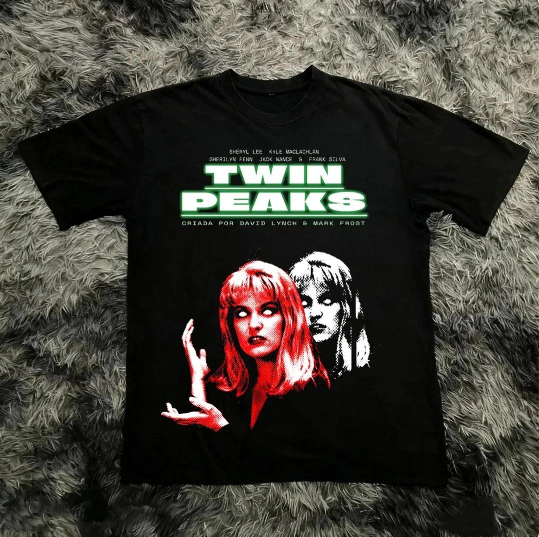 Twin Peaks Fire Walk with Me Classic Still Graphic Print T-Shirt Men Women O-neck Cotton Summer New Tee Streetwear Oversized Top