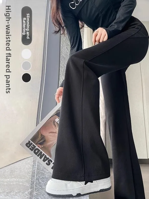 Bla Bell Bot Pantaloni da donna Primavera Autunno Vita alta Dimagranti Pantaloni sportivi larghi casual Pantaloni sportivi Commute Sle
