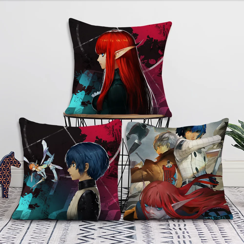 Game M-Metaphor ReFantazio Pillow Case Short Plush Velvet Rectangle Cases Room Decor Home Decoration Cushions Cover