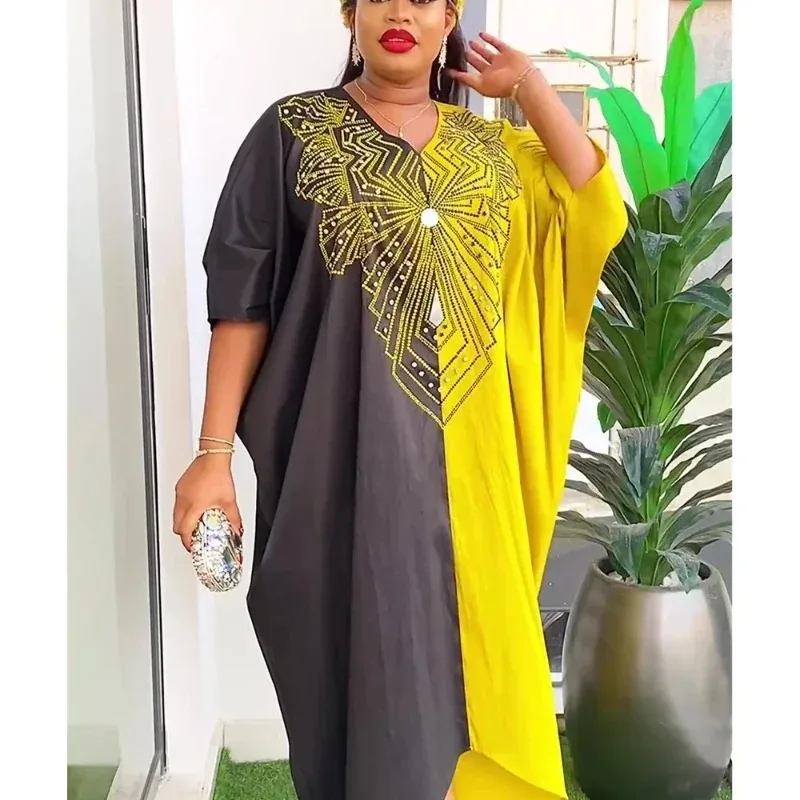 

Traditional Africa Clothing Elegant African Dresses for Women Dashiki Ankara Outfits Gown Abayas Robe Muslim Kaftan Maxi Dress