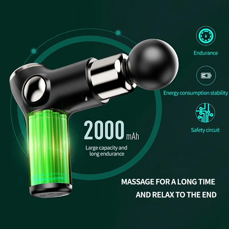 Mini-Lade-Faszien pistole Vibrations massage pistole Muskelentspannungs-Massage gerät tragbares Fitness gerät Mini-Faszien pistole