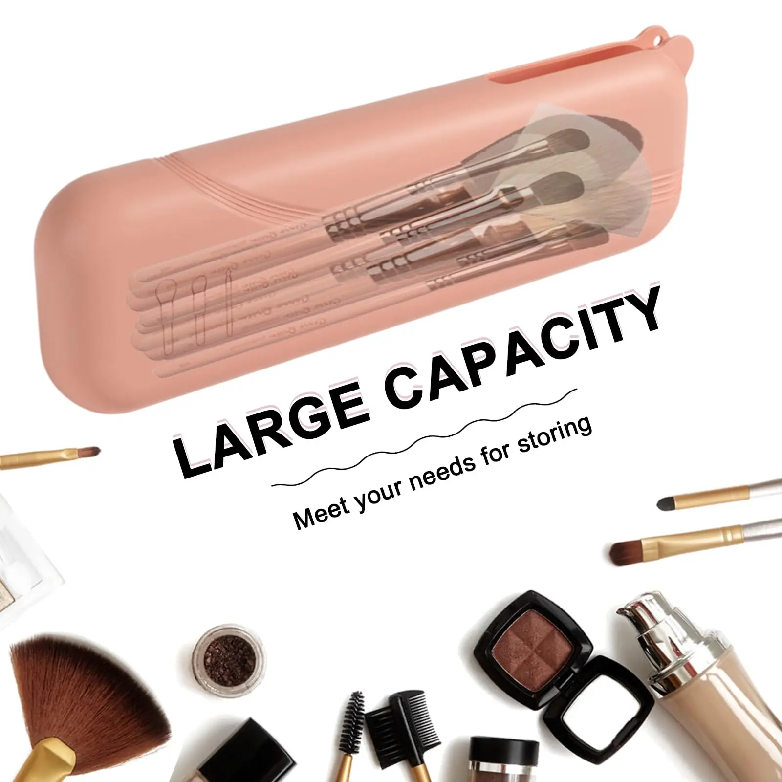 سيليكون فرش التجميل حقيبة السفر فرشاة للمكياج حامل ماكياج الإسفنج حالة المحمولة الجمال ماكياج المنظم فرشاة للمكياج الحقيبة