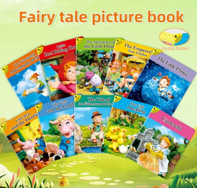 مجموعة واحدة جديدة مكونة من 10 كتب قصص ما قبل النوم الإنجليزية للأطفال، قصان جديدة لمرة النوم للأطفال، مناسبة لمواد القراءة القصيرة
