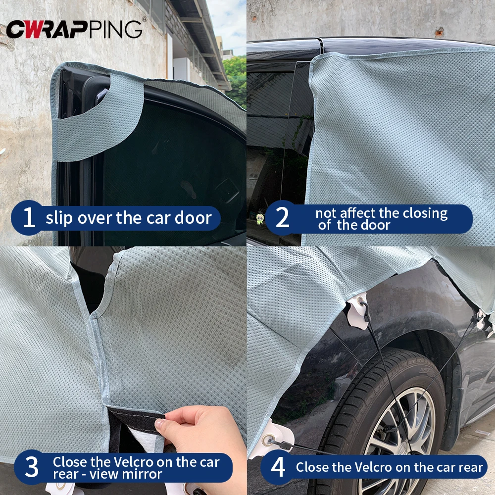 قافلة RV الزجاج الأمامي غطاء الصقيع غطاء محرك السيارة حامي Campervan اكسسوارات Breakwind خيمة RV حامي ملحق