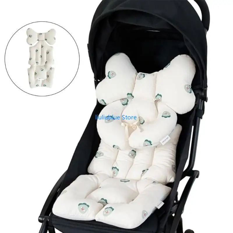 

Коврик для коляски с милым мультяшным животным принтом, противоударный вкладыш для детской коляски 62CF