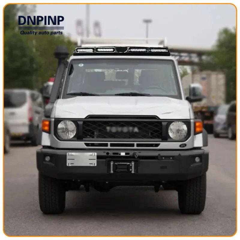 Car Front Roof Spoiler Top LED Light Bar 4‑Doors Style For Toyota Land Cruiser LC71 LC76 LC78 LC79 2008‑2022 Exterior Roof Lamp