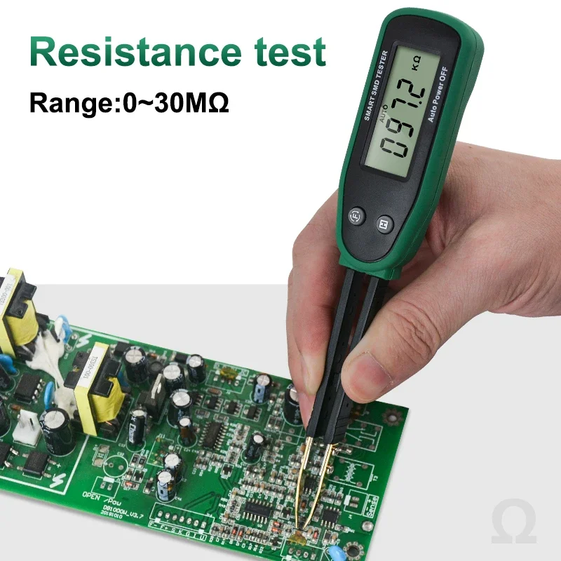Tester LCD Display Auto Range Kapazität Widerstand Kontinuität Diode Überprüfen Daten Halten Drehbare Pinzette Pin Multimeter
