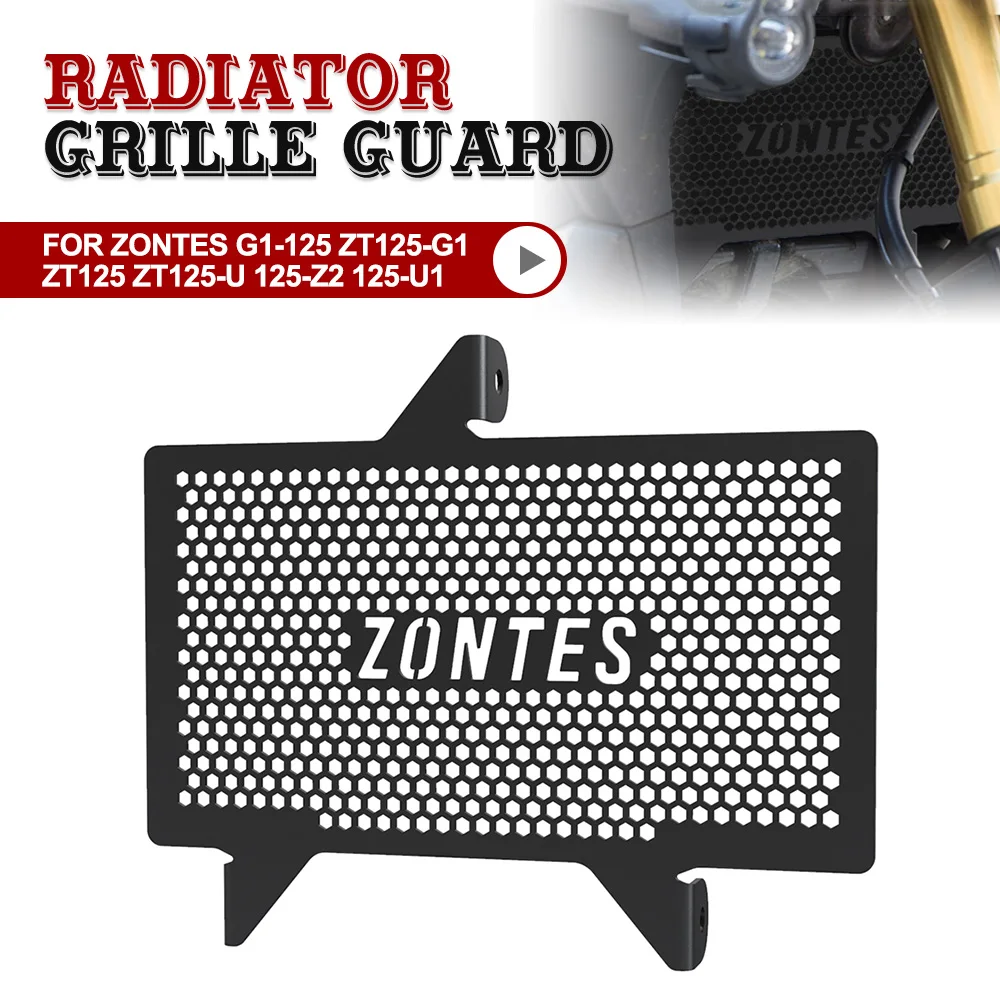 

Motorcycle Aluminium Radiator Grille Guard Cover Fuel Tank Protection For Zontes G1-125 ZT125-G1 125-Z2 125-U1 ZT125 ZT125-U