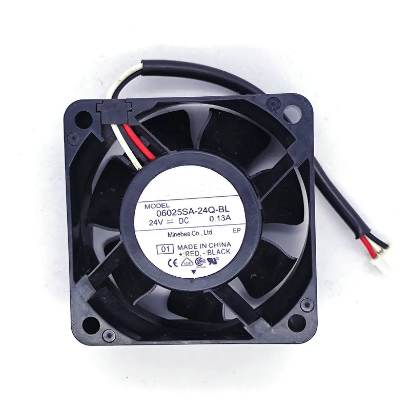 

New Cooling Fan for Inverter 06025SA-24Q-BL DC24V 0.13A 60*60*25MM 6cm 3Lines