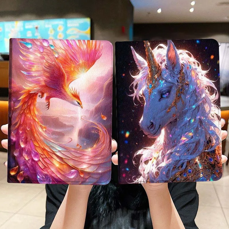 

Sparkling Horse Cool Color Gift For iPad Pro Air Mini 2 3 4 5 6 7 6th 7th 10th 11th 10.2 9.7 10.5 11 Foldable Tablet Case