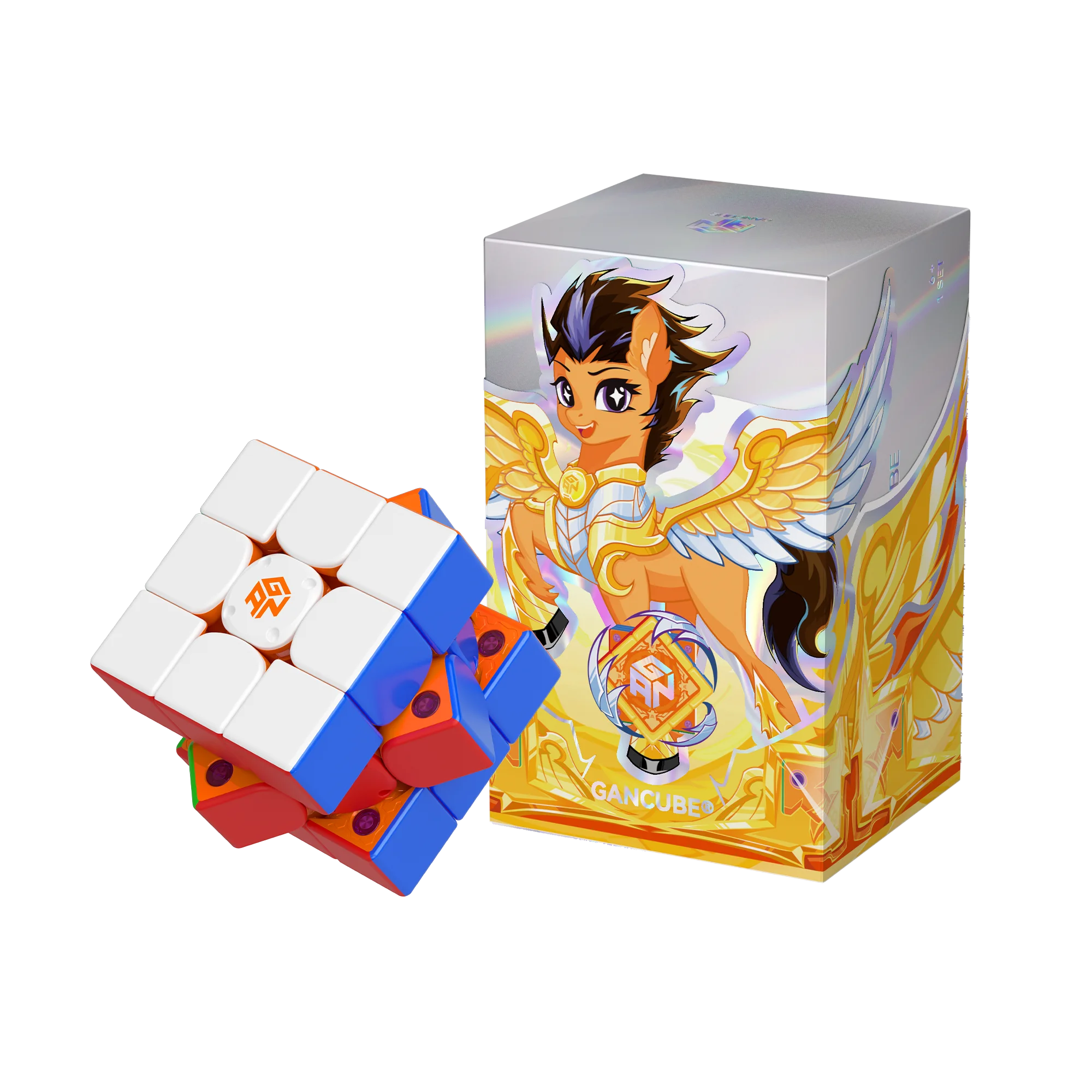 [JudyCube] GAN Icarry 4 magnetische magische kubus-fidgetspeelgoed Jaar van het paard Limited Edition Cubo Magico