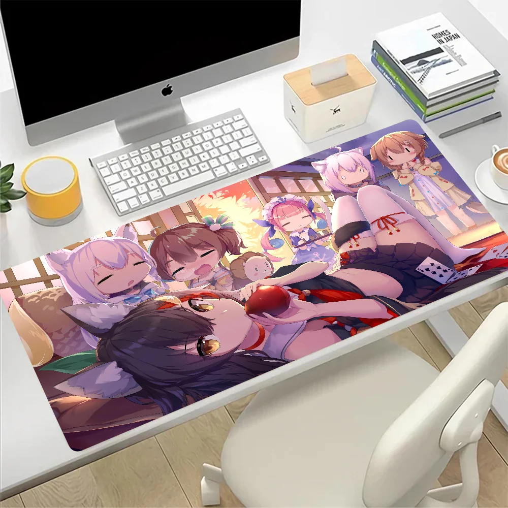 Ookami Mio Hololive Large Mouse Pad Gaming Mousepad PC Gamer Computer Office Mouse Mat XXL Keyboard Mat Desk Pad Laptop Mausepad