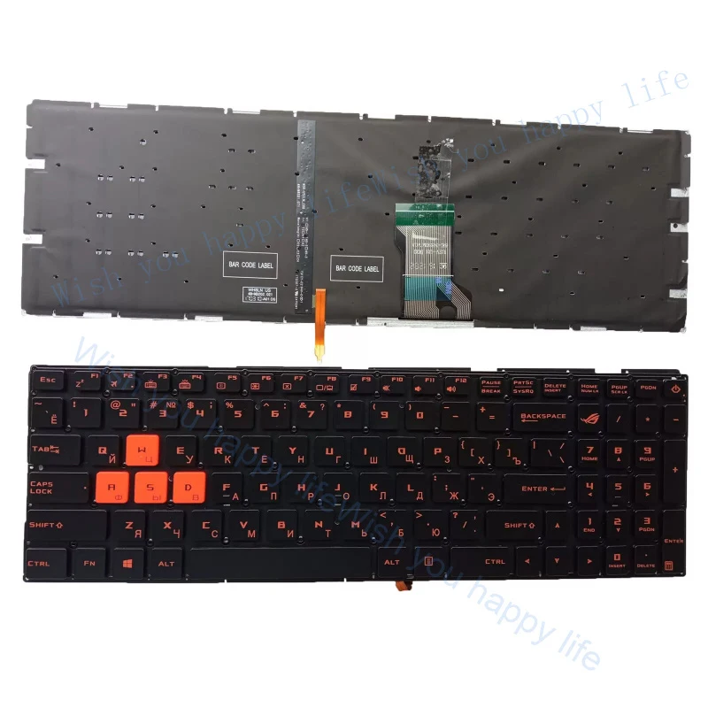 v+  Laptop Backlit Keyboard for ASUS ROG GL502VM GL502VS GL502VT GL702VS GL702VM