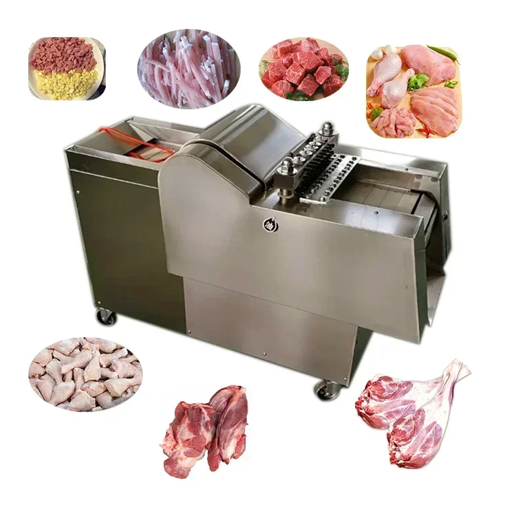 frozen meat cutting machine meat bone cut fish meat cutter machine goat cube Chicken Cutting Machine Price