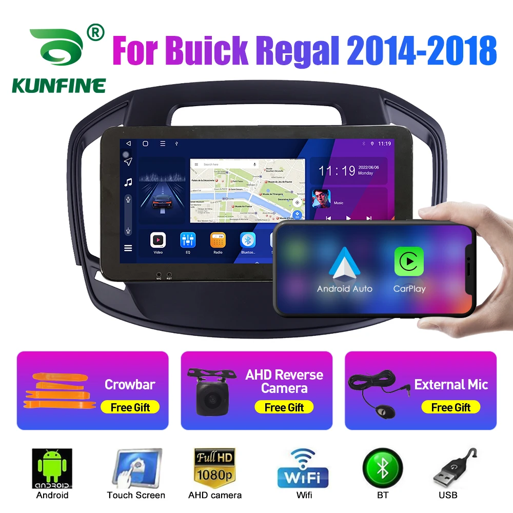 

10.33 Inch Car Radio For Buick Regal 2014-2018 2Din Android Octa Core Car Stereo DVD GPS Navigation Player QLED Screen Carplay